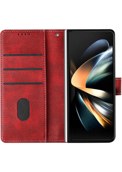 Samsung Galaxy Z Için Flip Case Kart ile Toka Saf Renk ile 6 5g Kat (Yurt Dışından)