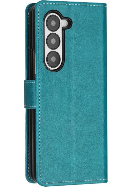 Samsung Galaxy Z Için Flip Case Kart ile Toka Saf Renk ile 6 5g Kat (Yurt Dışından)