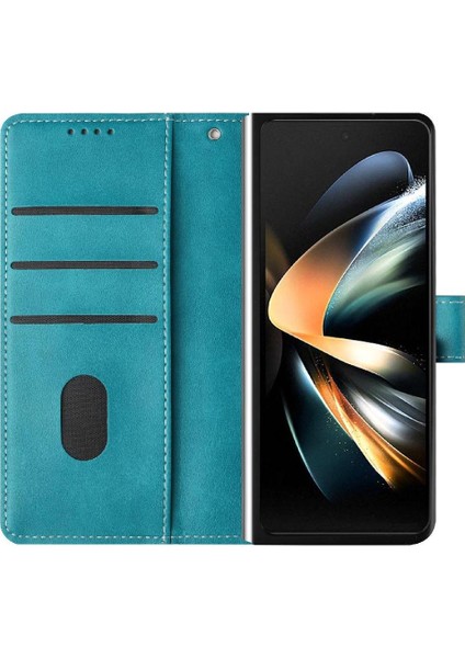 Samsung Galaxy Z Için Flip Case Kart ile Toka Saf Renk ile 6 5g Kat (Yurt Dışından)