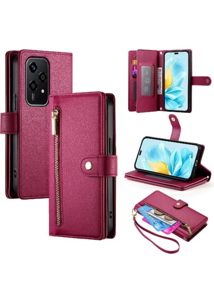 Onur Için Flip Case 200 Lite Standı Cüzdan Crossbody Kayış Iş (Yurt Dışından)