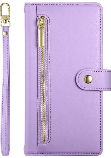 IPhone 12 Için Flip Case Pro Max Crossbody Kayış Iş Standı Cüzdan (Yurt Dışından)
