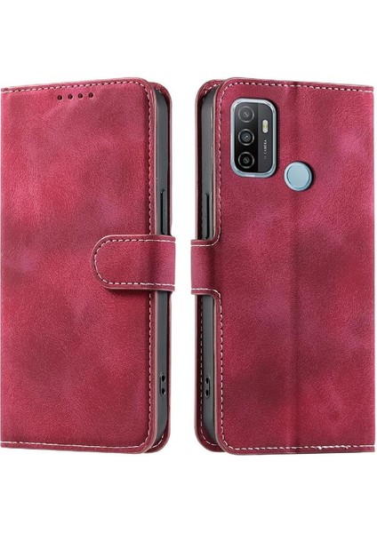 MY Boutique1 Oppo A53 2020 Için Flip Case Manyetik Bilek Kayışı Kickstand Cüzdan Kart Pu (Yurt Dışından)