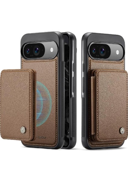 Google Pixel 9/9 Pro Stand Fonksiyonu 2 Için 1 Işlevsellik Cüzdanı (Yurt Dışından) modelleri