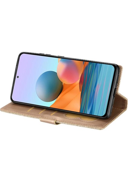 Xiaomi Redmi Not 13 Için Fermuarlı Cebi Durumda 4g Glitter Cüzdan Kılıf Kartı (Yurt Dışından)