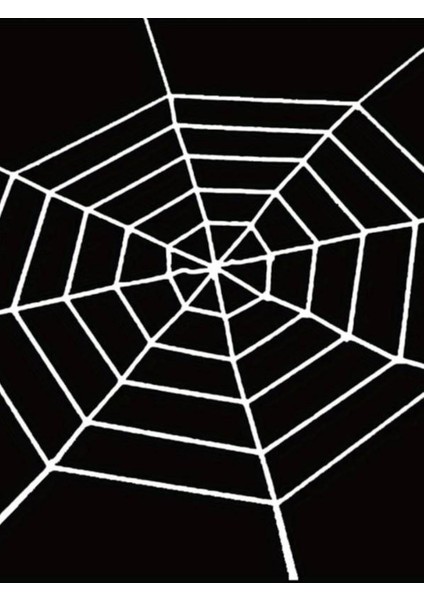 Cadılar Bayramı Dekoratif Örümcek Ağı Beyaz Halloween Parti Dekorasyonu 1x1