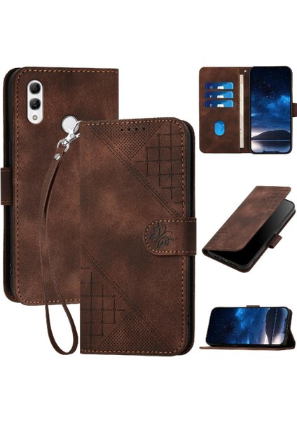 Onur 10 Lite ve Kredi Kartı Yuvası Için Flip Case Yüksek Kalite Deri Kılıf (Yurt Dışından)