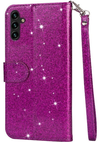 Samsung Galaxy A15 Için Fermuarlı Cebi Durumda Kart Tutucu Glitter Cüzdan Kılıf (Yurt Dışından) fırsatları
