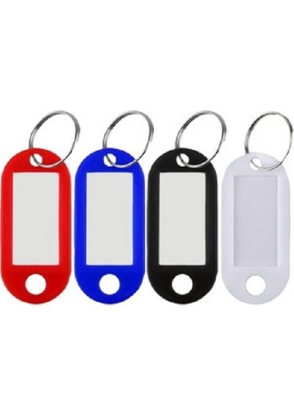 Plastik Anahtarlık Karışık Renkli 50 Adet
