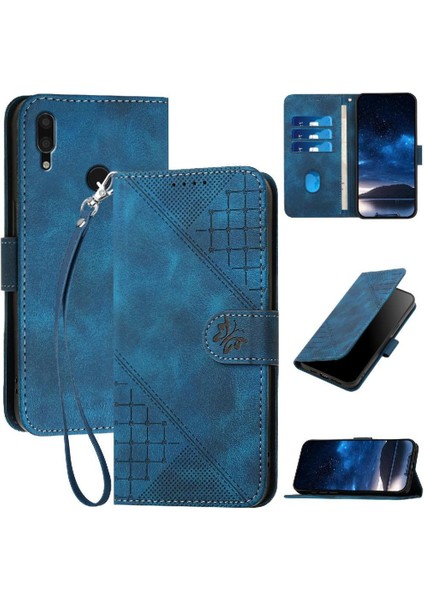 Huawei Huawei 2019 Için Flip Case ve Kredi Kartı Yuvası Yüksek Kaliteli Deri (Yurt Dışından)