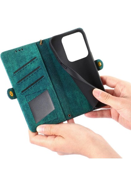 Xiaomi 14T Pro Için Flip Case Cüzdan Kapak Çevirin Deri Kılıf Basit (Yurt Dışından) modelleri