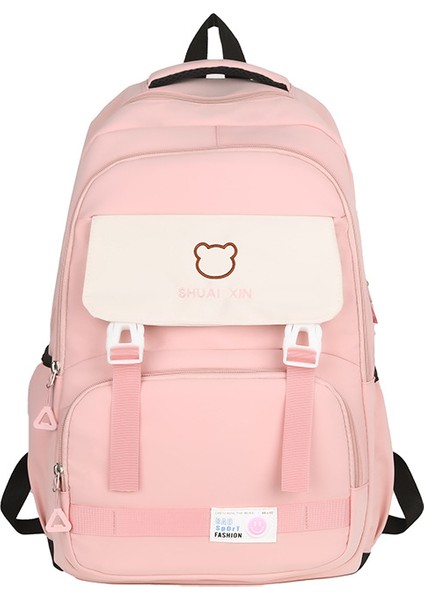 Kore Tarzı Sırt Çantası Rahat Büyük Kapasiteli Öğrenci Sırt Çantası (Yurt Dışından)