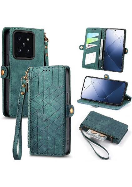 Xiaomi 14T Pro Için Flip Case Cüzdan Kapak Çevirin Deri Kılıf Basit (Yurt Dışından) indirimleri