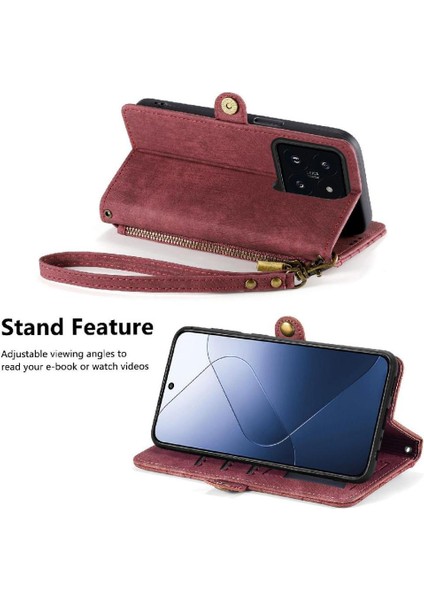 Xiaomi 14T Pro Için Flip Case Cüzdan Kapak Çevirin Deri Kılıf Basit (Yurt Dışından) fırsatları