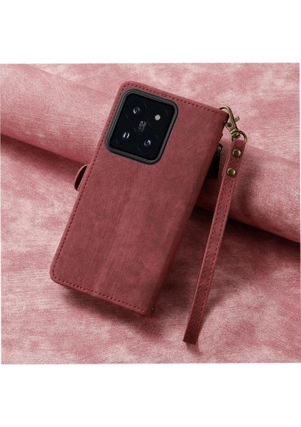 Xiaomi 14T Pro Için Flip Case Cüzdan Kapak Çevirin Deri Kılıf Basit (Yurt Dışından) indirimleri