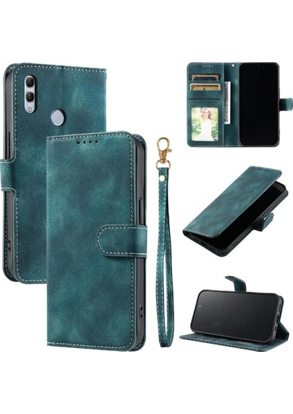 Onur 10 Lite Için Flip Case Pu Deri Cüzdan Kart Yuvaları Kickstand Bilek (Yurt Dışından) fırsatları