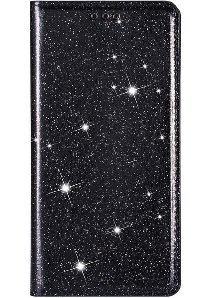 IPhone 14 Için Glitter Flip Case Pro Manyetik Kapatma Pu Deri Kart Çevirme (Yurt Dışından)