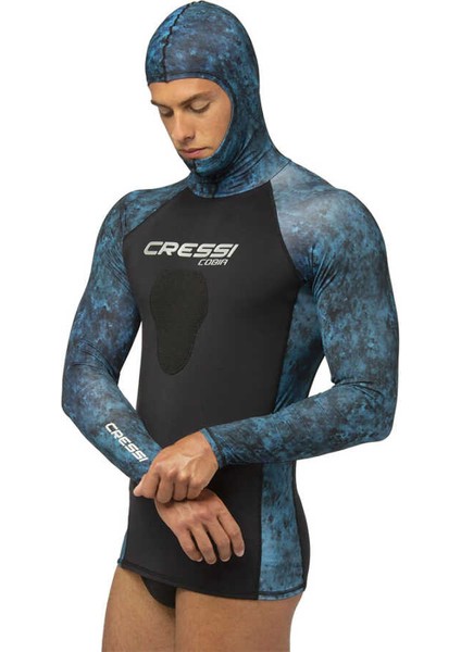 Cobia Rashguard Shirt Blue Camo-Xl