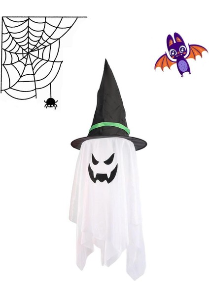 Cadılar Bayramı Şapkalı Hayalet Figürlü Asılabilir Halloween Parti Dekoru 100 Cm fiyatları