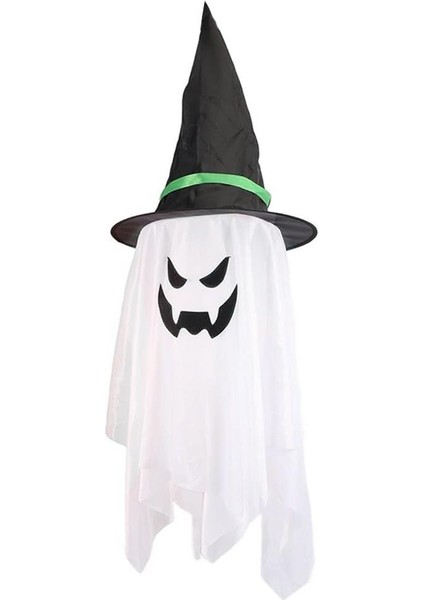 Cadılar Bayramı Şapkalı Hayalet Figürlü Asılabilir Halloween Parti Dekoru 100 Cm modelleri