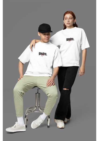 Oversize Şef Sanatı T-Shirt Unisex /chef