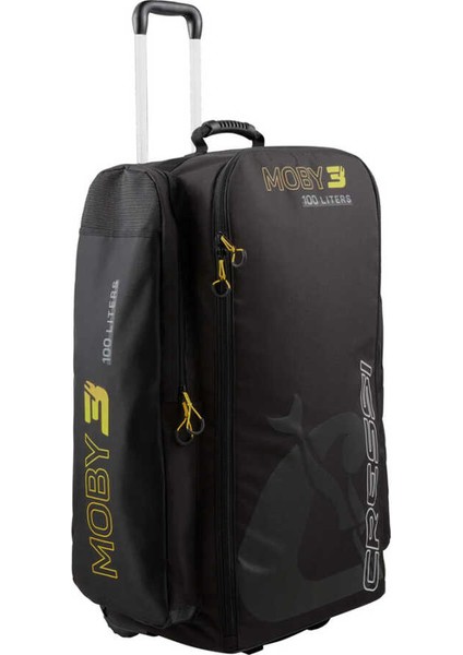Moby 3 Tekerlekli Dalış Çantası BLACK/YELLOW-100 L