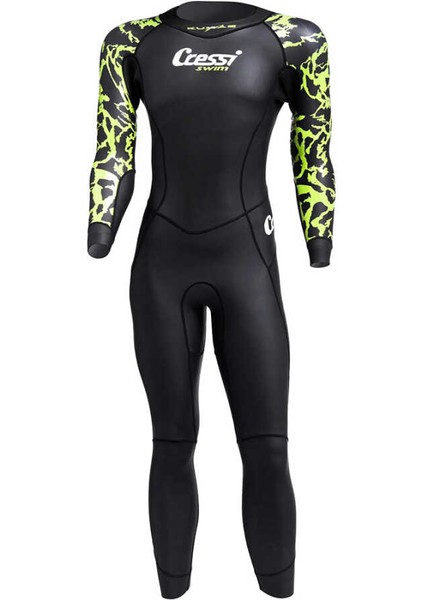 Kuwae Man Yüzücü Elbisesi Black/green-2mm - No:2 / S fiyatları
