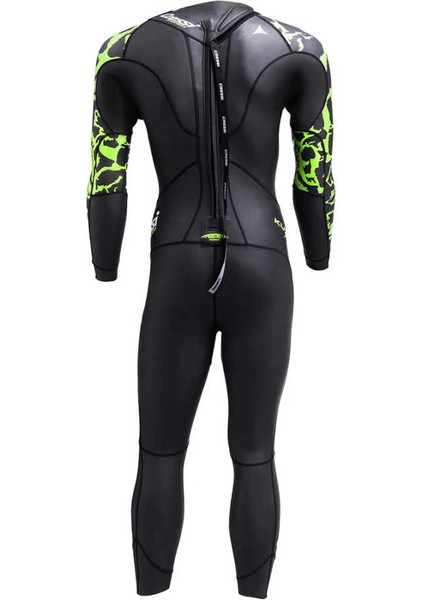 Kuwae Man Yüzücü Elbisesi Black/green-2mm - No:2 / S modelleri