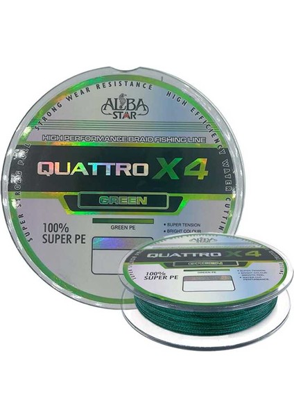 Quattro 4x Ip Misina GREEN-0.50MM - 300M - 41.60KG