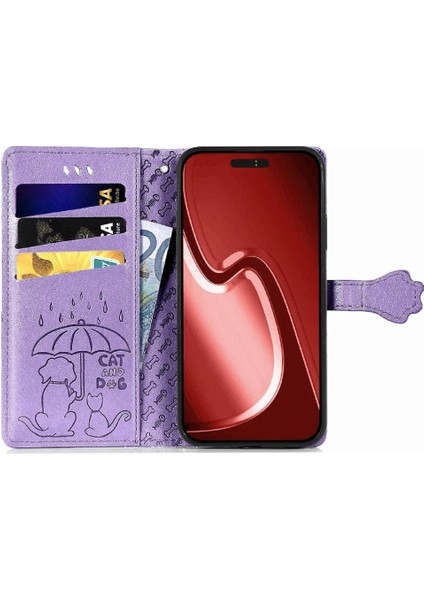 IPhone 16 Için Kılıf Pro Kapak Kapak Kısa Kayış Darbeye Deri Kılıf (Yurt Dışından) modelleri