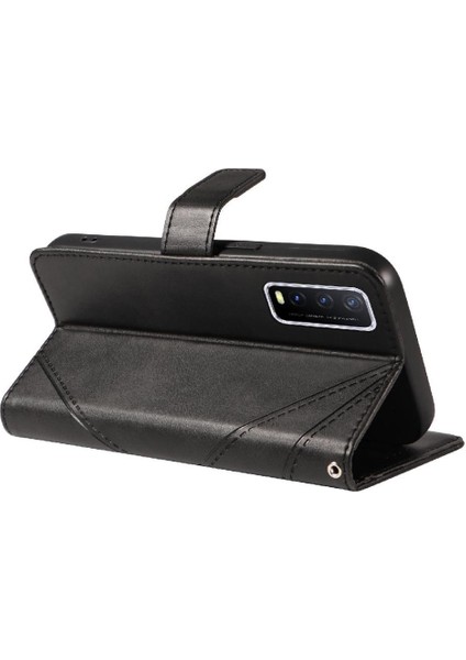 Vıvo Y20/YDIAMOND Elmas Dikiş Deri ile Yüksek Kalite Için Flip Case (Yurt Dışından)