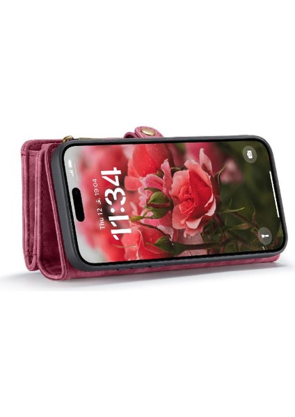 IPhone 16 Için Kılıf Pro Ayrılabilir Kart Tutucu Cüzdan Kapak ile Üç Katlı Pc (Yurt Dışından) fiyatları