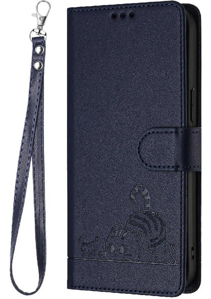 Tecno Pop 5c Için Kılıf Cüzdan Kapak Kapak Kedi Rfıd Kart Yuvası Tutucu Kickstand (Yurt Dışından)