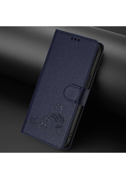 Tecno Pop 5c Için Kılıf Cüzdan Kapak Kapak Kedi Rfıd Kart Yuvası Tutucu Kickstand (Yurt Dışından)