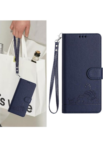 Tecno Pop 5c Için Kılıf Cüzdan Kapak Kapak Kedi Rfıd Kart Yuvası Tutucu Kickstand (Yurt Dışından)