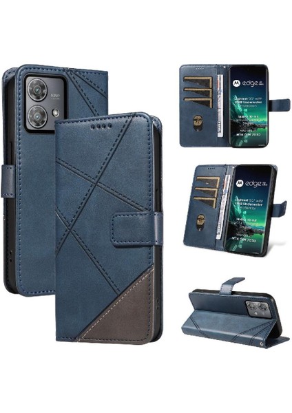 Motorola Kenar 40 Neo ve Kart Yuvası Yüksek Kaliteli Deri Çanta Için Flip Case (Yurt Dışından)