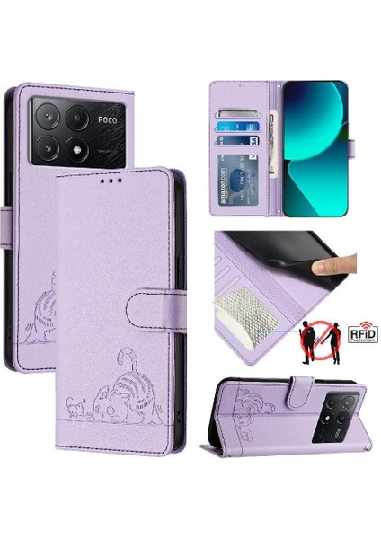 Xiaomi Poco X6 Pro Kart Yuvası Tutucu Için Kickstand Cüzdan Kapak Çevirin (Yurt Dışından) indirimleri