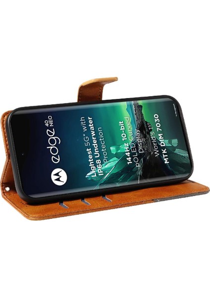 Motorola Kenar 40 Neo ve Kart Yuvası Yüksek Kaliteli Deri Çanta Için Flip Case (Yurt Dışından) indirimleri