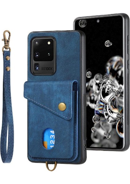 Samsung Galaxy S20 Ultra Manyetik Kapatma Premium Deri Kart Için Kılıf (Yurt Dışından) modelleri