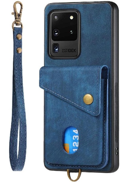 Samsung Galaxy S20 Ultra Manyetik Kapatma Premium Deri Kart Için Kılıf (Yurt Dışından) fırsatları
