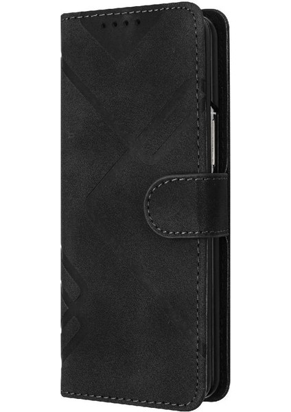 Samsung Galaxy Z Için Flip Case Kart ile Kat 6 Manyetik Kapak Pu Deri (Yurt Dışından)