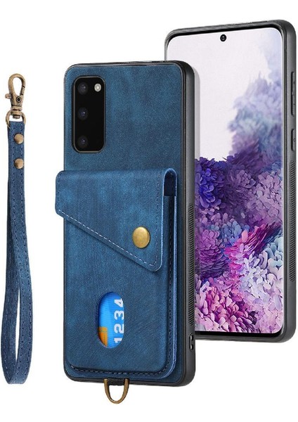 Samsung Galaxy S20 Kart Yuvası Manyetik Kapatma Premium Deri Kılıf (Yurt Dışından) fırsatları