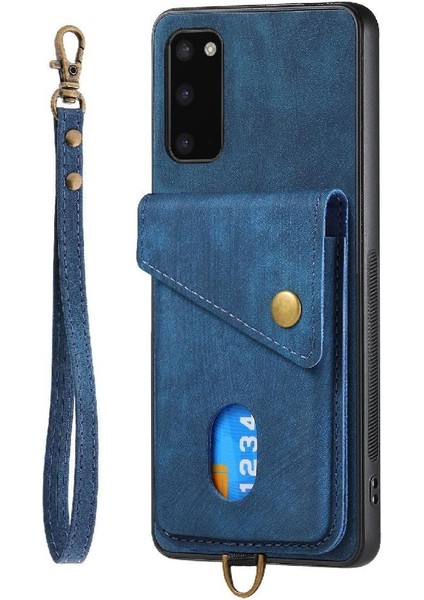 Samsung Galaxy S20 Kart Yuvası Manyetik Kapatma Premium Deri Kılıf (Yurt Dışından) indirimleri