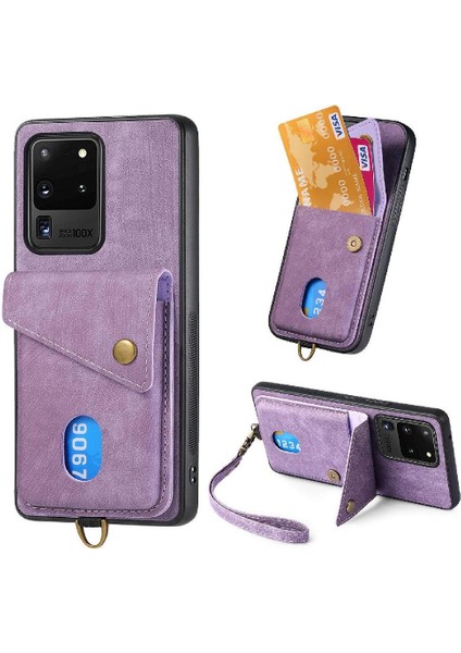 Samsung Galaxy S20 Ultra Manyetik Kapatma Premium Deri Kart Için Kılıf (Yurt Dışından) indirimleri