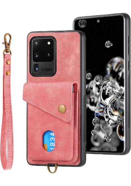 Samsung Galaxy S20 Ultra Manyetik Kapatma Premium Deri Kart Için Kılıf (Yurt Dışından)