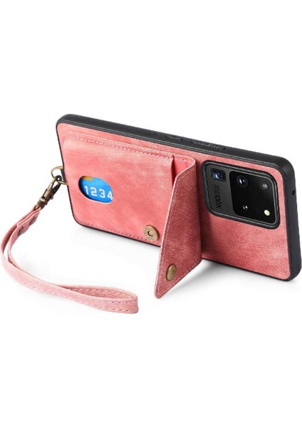 Samsung Galaxy S20 Ultra Manyetik Kapatma Premium Deri Kart Için Kılıf (Yurt Dışından) modelleri