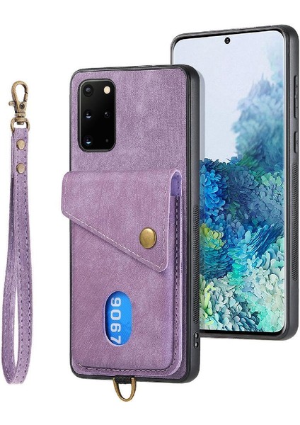 Samsung Galaxy S20 Artı Premium Deri Manyetik Kapatma Kordon (Yurt Dışından)