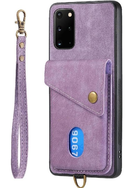 Samsung Galaxy S20 Artı Premium Deri Manyetik Kapatma Kordon (Yurt Dışından)