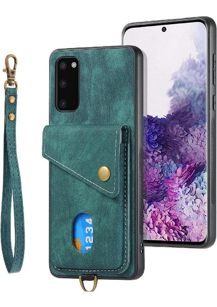 Samsung Galaxy S20 Kart Yuvası Manyetik Kapatma Premium Deri Kılıf (Yurt Dışından) fırsatları