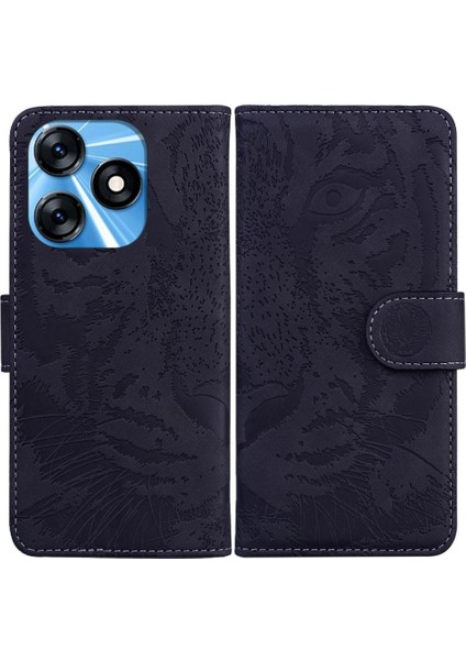 Tecno Kıvılcım 10C Deri Cüzdan Kickstand Koruyucu Kabartmalı Için Flip Case (Yurt Dışından)