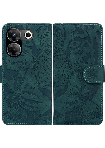 Tecno Camon 20 Pro 5g Kickstand Koruyucu Deri Cüzdan Için Flip Case (Yurt Dışından)